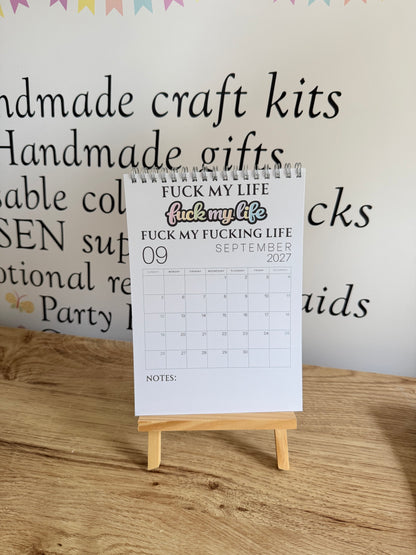 F*ck It 2027 Sweary A5 Calendar | Funny Adult Planner & Organiser | Sarcastic Affirmation Calendar