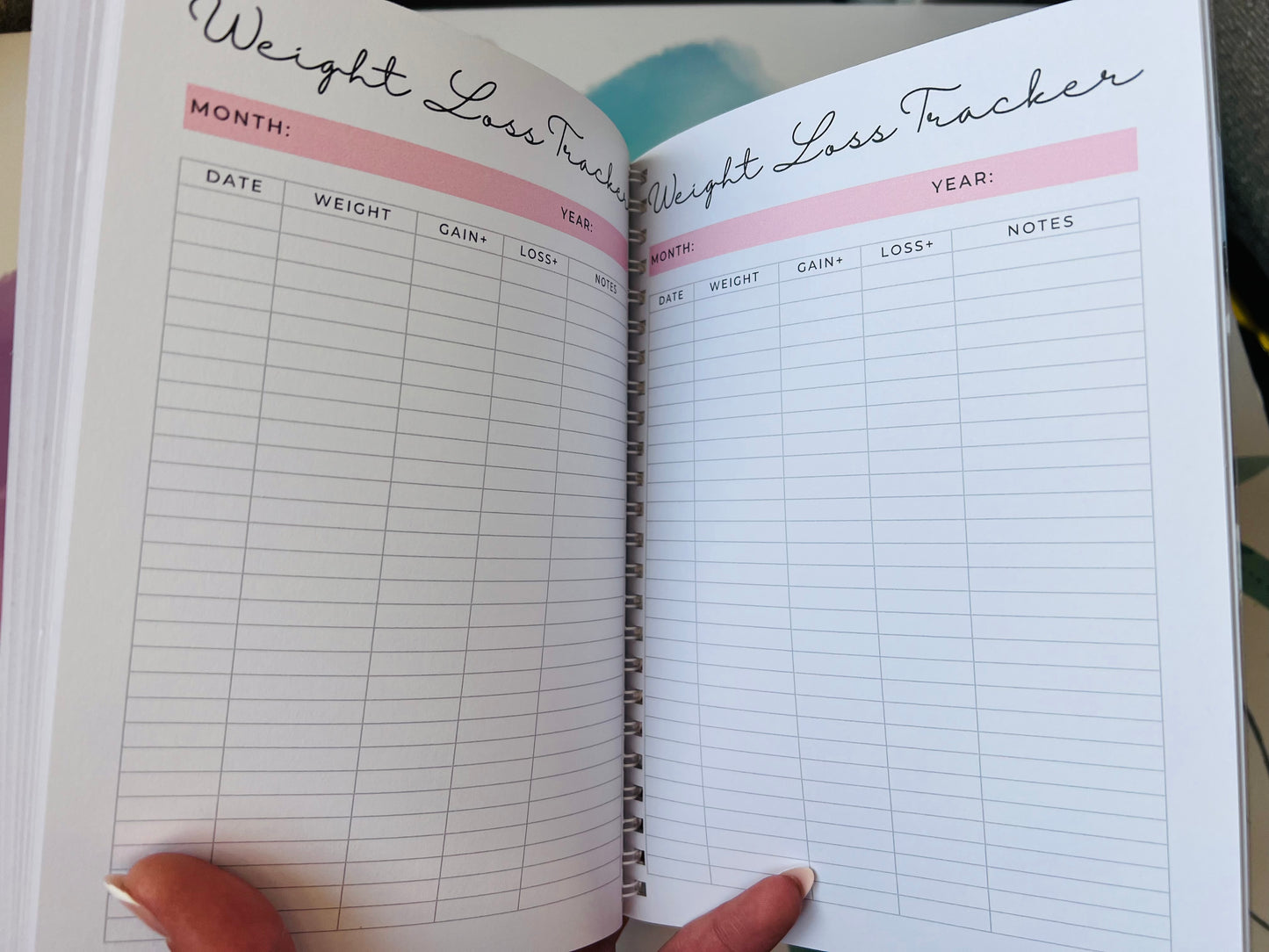 Another sweary weight loss planner- book of lists - Anxiety Aids - gift - Autism help - SEMH - Organiser - Diary - Notebook - Sweary