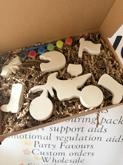 Motocross Paint Your Own Craft Kit | Dirt Bike Painting Activity Box | Handmade Creative Gift