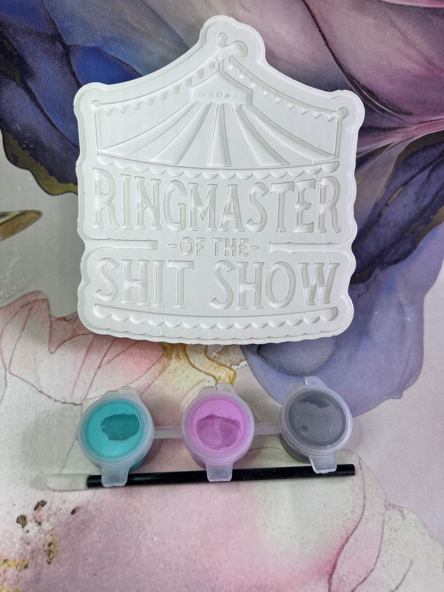 Ringmaster of the shit show inspired plaster of Paris decor - Activity set - Room decoration - Childrens Gifts - Gifts - Paintable - Painting