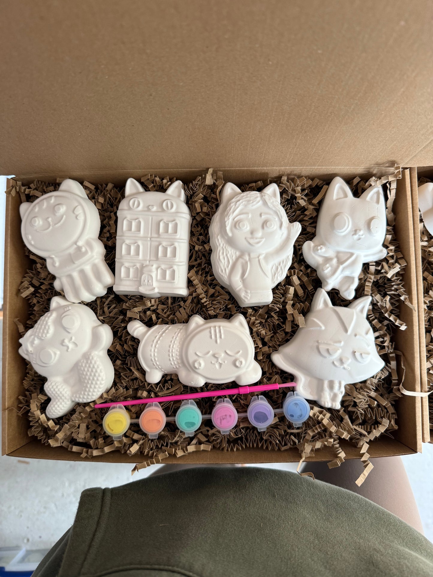 Gabbys dolls house plaster of paris craft box - Activity set - Room decoration - Childrens Gifts - Gifts - Paintable - Painting