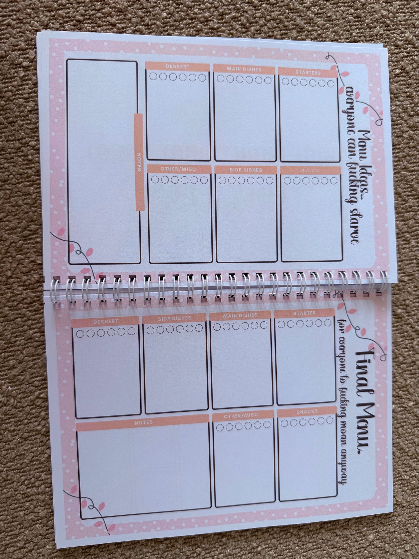 Sweary Christmas planner