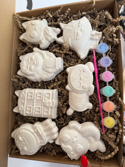 Gabbys dolls house plaster of paris craft box - Activity set - Room decoration - Childrens Gifts - Gifts - Paintable - Painting