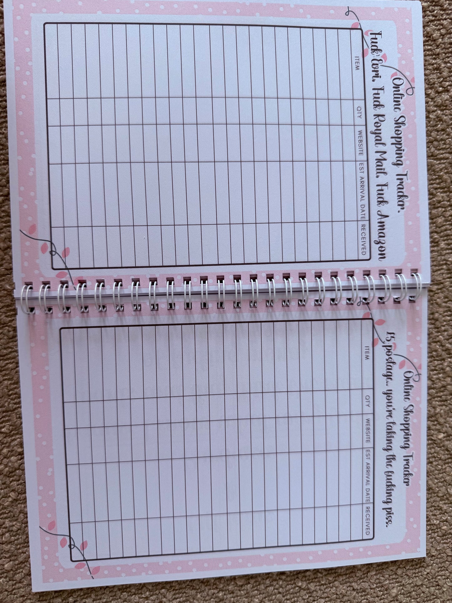 Sweary Christmas planner