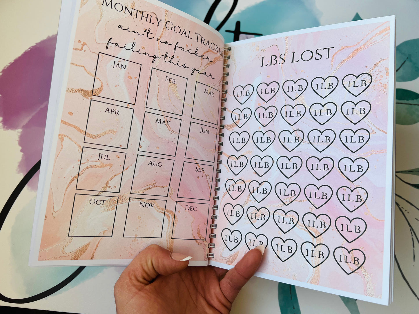 Another sweary weight loss planner- book of lists - Anxiety Aids - gift - Autism help - SEMH - Organiser - Diary - Notebook - Sweary