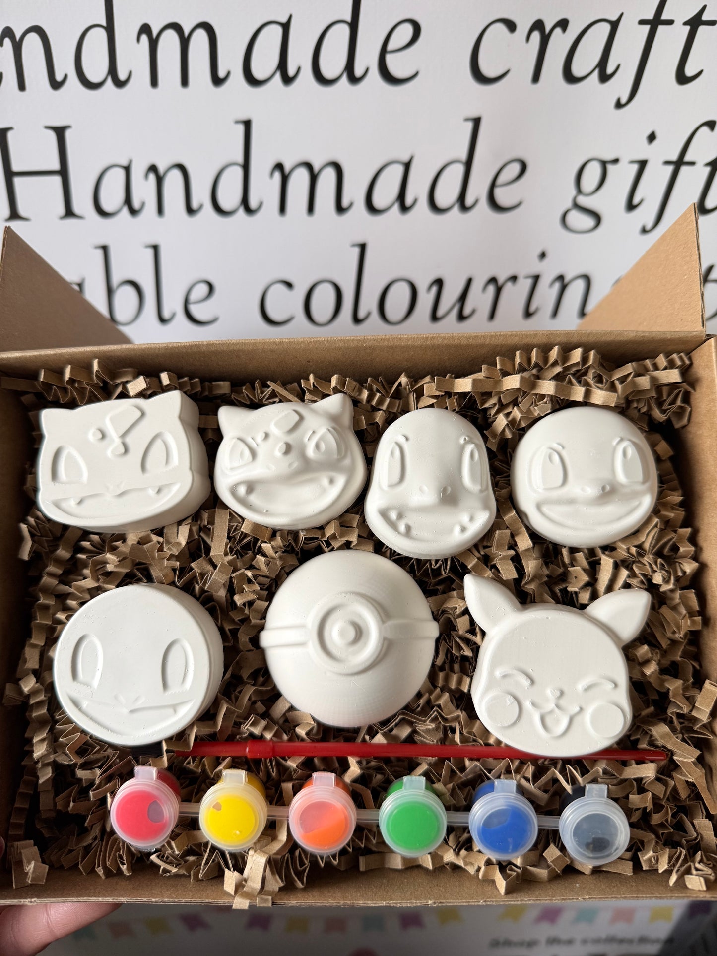 Pokee Fantasy Creature Inspired Paint Your Own Craft Kit | Kids Painting Activity Box | Handmade Creative Gift