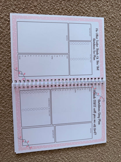 Sweary Christmas planner