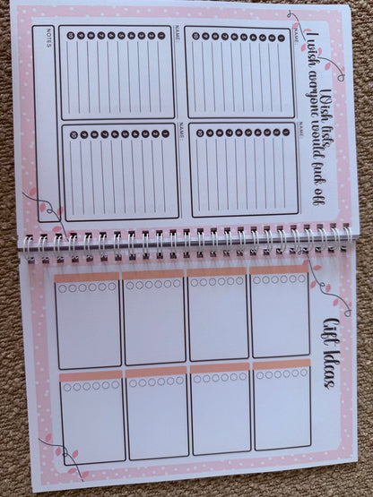 Sweary Christmas planner