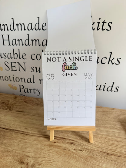 F*ck It 2027 Sweary A5 Calendar | Funny Adult Planner & Organiser | Sarcastic Affirmation Calendar
