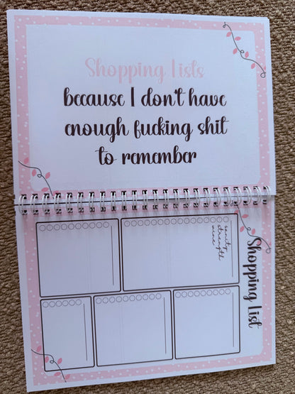 Sweary Christmas planner