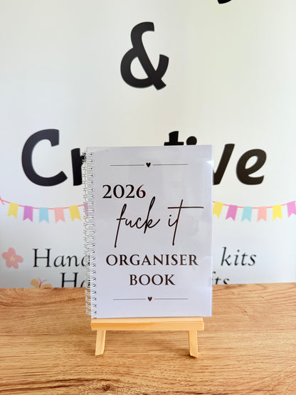 A5 F*ck it 2026 spiral bound life organiser- Get ready for the shit show - Organiser - Calender - Sweary affirmations -