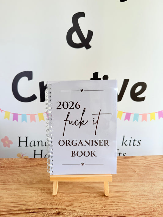 A5 F*ck it 2026 spiral bound life organiser- Get ready for the shit show - Organiser - Calender - Sweary affirmations -