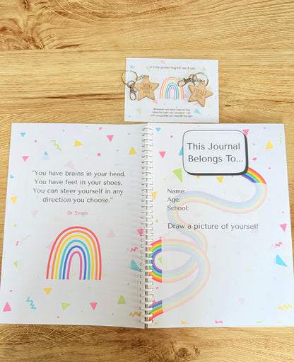 ✨ Capture Special School Moments – A4 Keepsake Journal ✨ with special double pocket hug