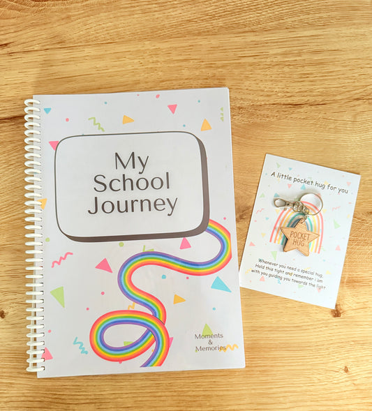 ✨ Capture Special School Moments – A4 Keepsake Journal ✨ with special pocket hug