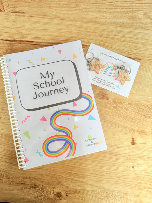 ✨ Capture Special School Moments – A4 Keepsake Journal ✨ with special double pocket hug