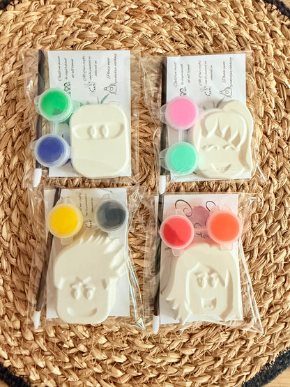 Blox figure paint your own plaster of paris craft - Activity set - Room decoration - Childrens Gifts - Gifts - Paintable - Painting - art