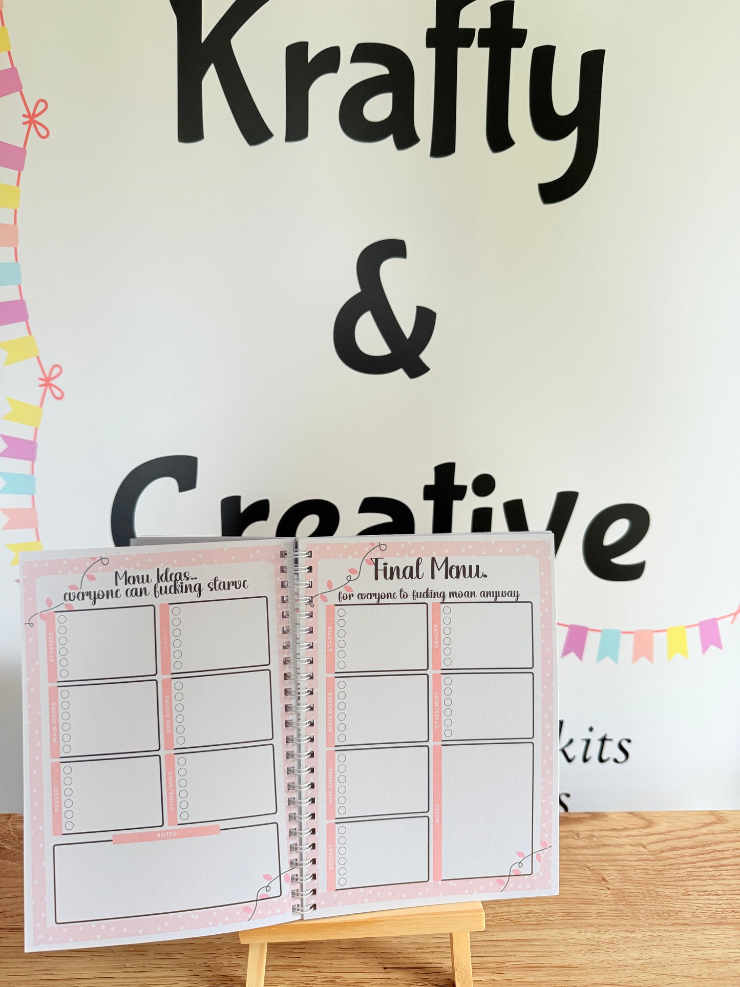 Sweary Christmas planner