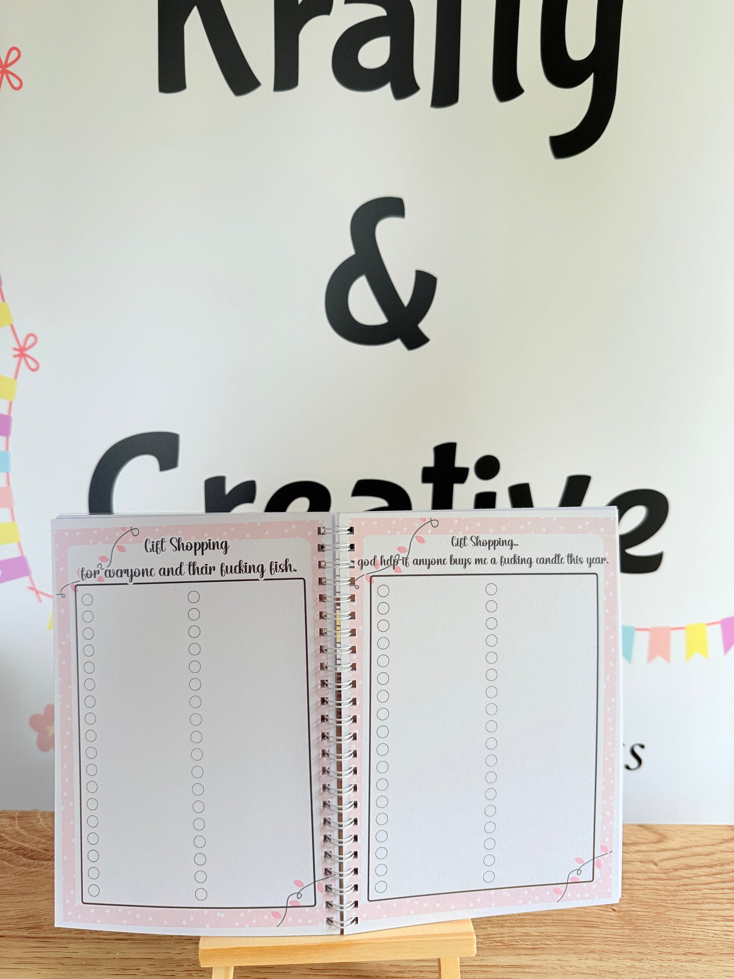 Sweary Christmas planner