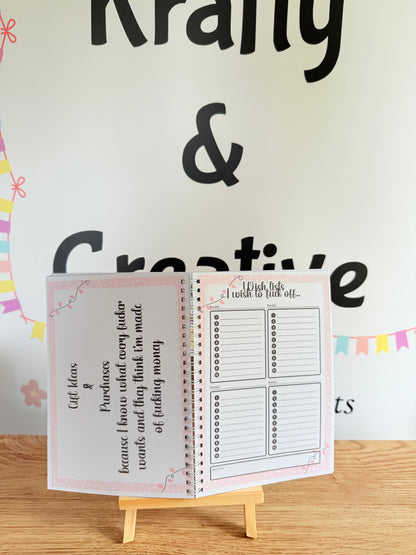 Sweary Christmas planner