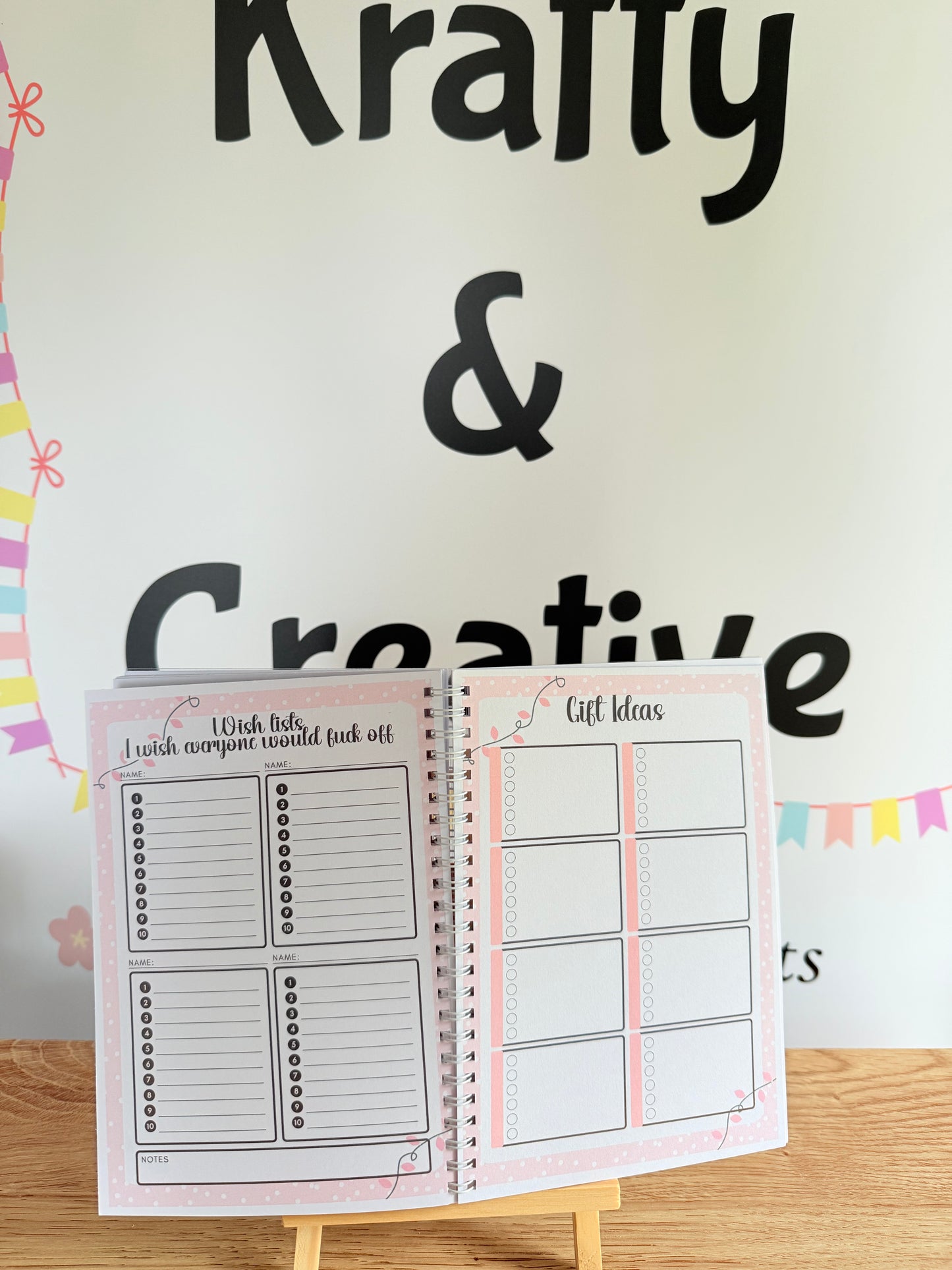 Sweary Christmas planner