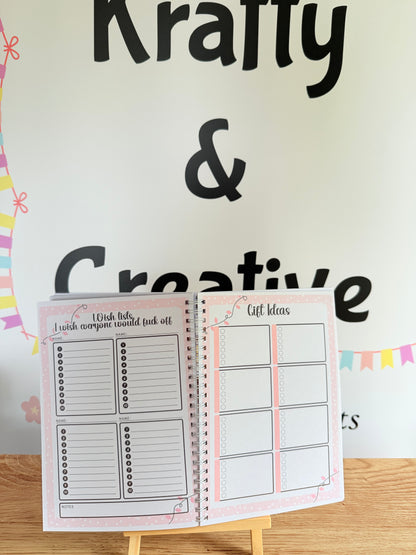 Sweary Christmas planner