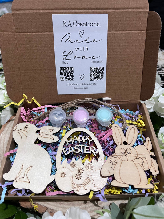 Paint your own wooden Easter bunny - Activity set - Room decoration - Childrens Gifts - Gifts - Paintable - Painting - Easter bunny