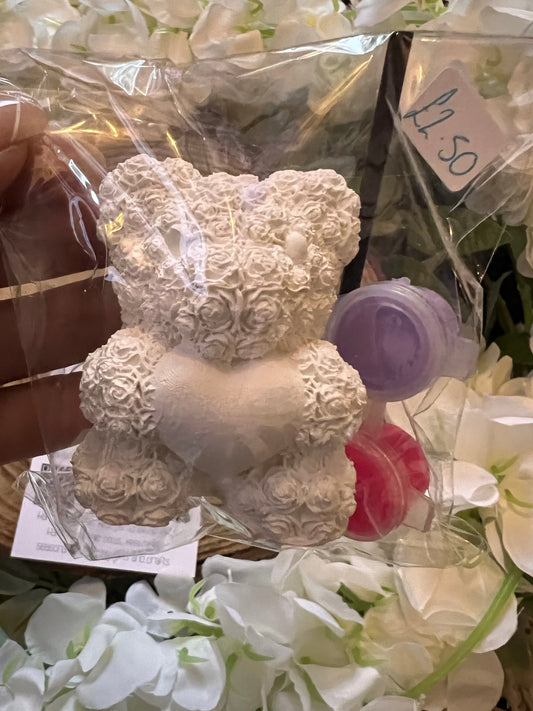 Paint your own Rose Teddy kit  - Valantines day gift - paint craft kit - Childrens Gifts - Gifts - Galantines - Sweet Gift - Love -