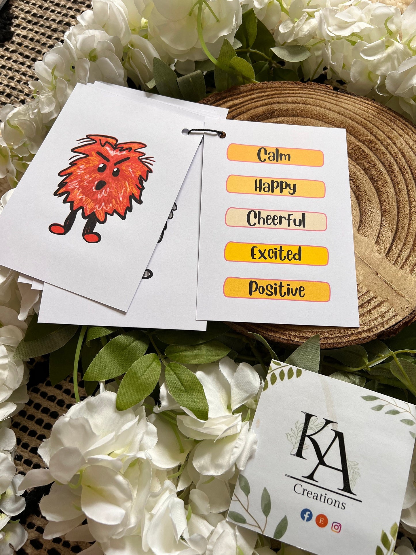 Understand your feelings Monster flash cards for children  - children’s gift - starting school gift - Autism help - Emotional aid - Emotions - SEMH - SEN - Regulation