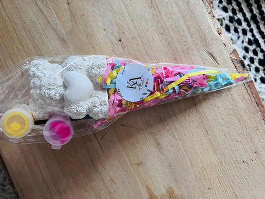 Paint your own Rose Bear party favour gifts  - Activity set - Room decoration - Childrens Gifts - Gifts - Paintable - Painting - Heart