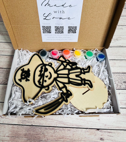 Paint your own Pirate  - Activity set - Room decoration - Childrens Gifts - Paintable - Painting - Craft Kit - Toddler craft kit
