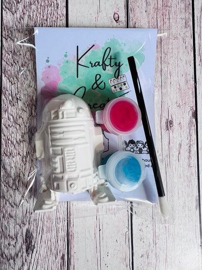 Paint your own plaster of Paris Star Wars - Activity set - Room decoration - Childrens Gifts - Gift - Paintable - Painting - Party favour