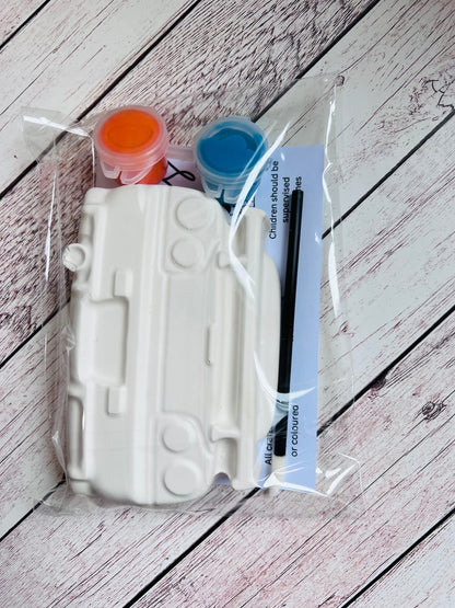 Paint your own plaster of Paris R32 car - Activity set - Childrens Gifts - Gift - Painting - Party favour - decor - birthday present - Cars