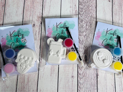 Paint your own plaster of Paris Summer vibes themed craft - Activity set - Childrens Gifts - Gift - Painting - Party favour - decor