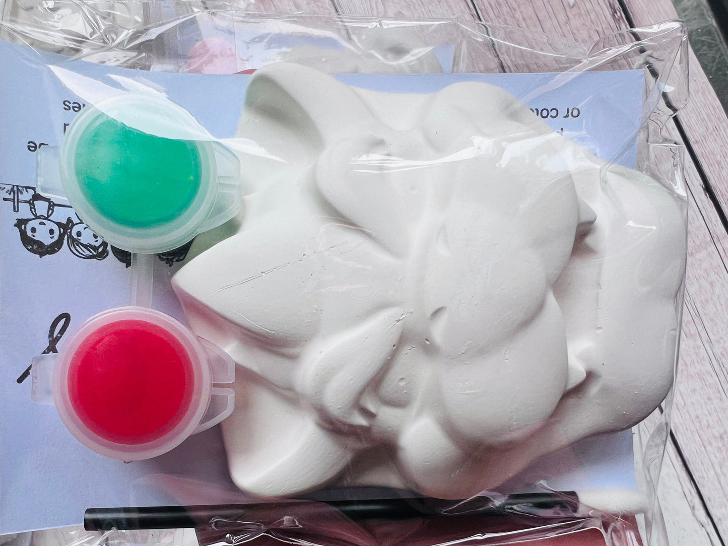 Paint your own Mario inspired plaster of Paris Figure - Activity set - Room decoration - Childrens Gifts - Gifts - Paintable - Painting