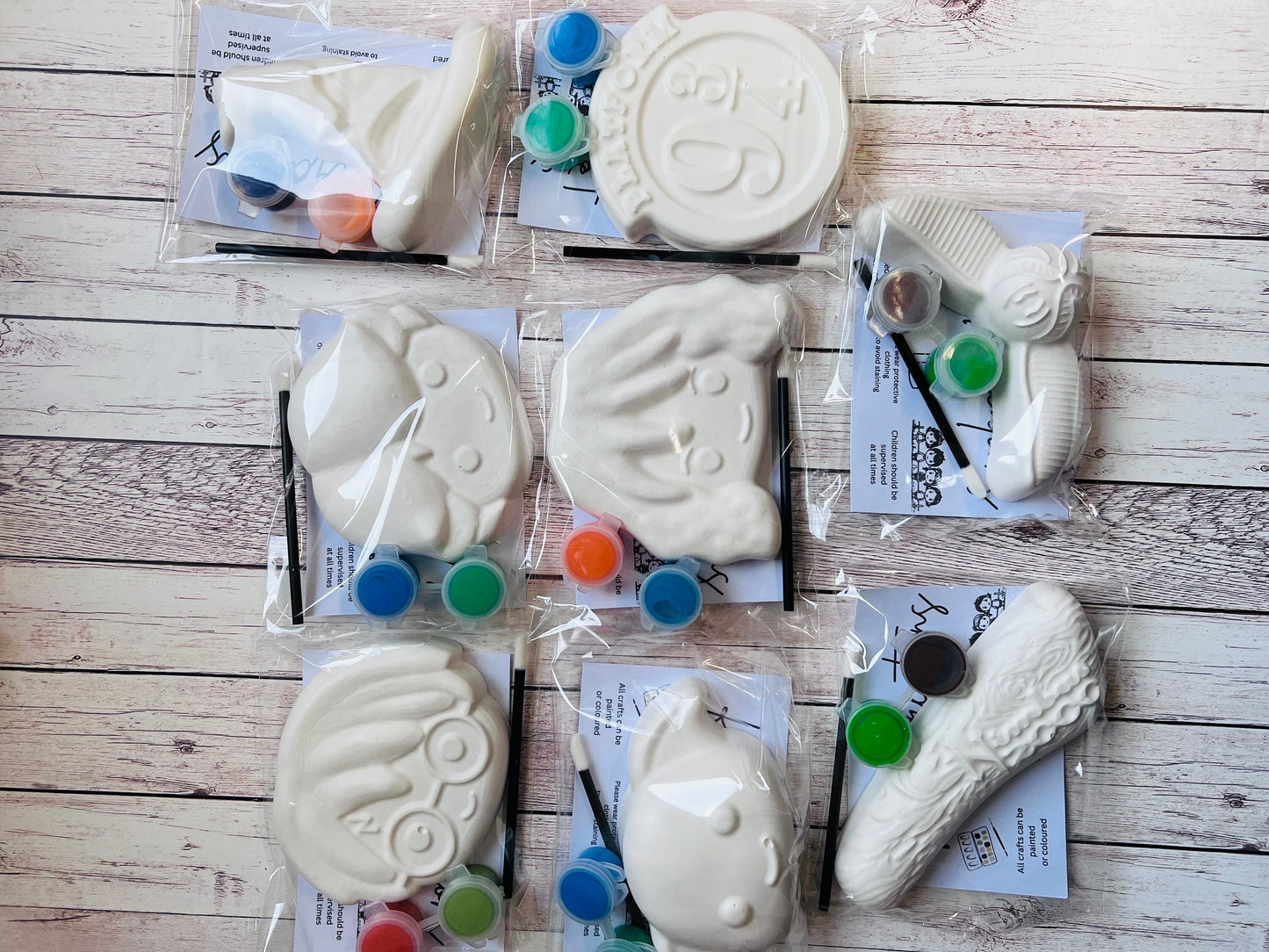 Paint your own Harry Potter  inspired plaster of Paris Figure - Activity set - Room decoration - Childrens Gifts - Gifts - Painting