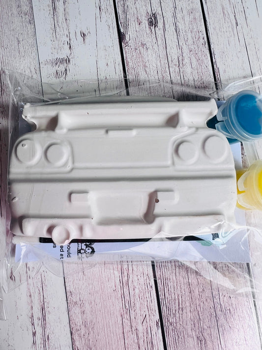 Paint your own plaster of Paris R32 car - Activity set - Childrens Gifts - Gift - Painting - Party favour - decor - birthday present - Cars