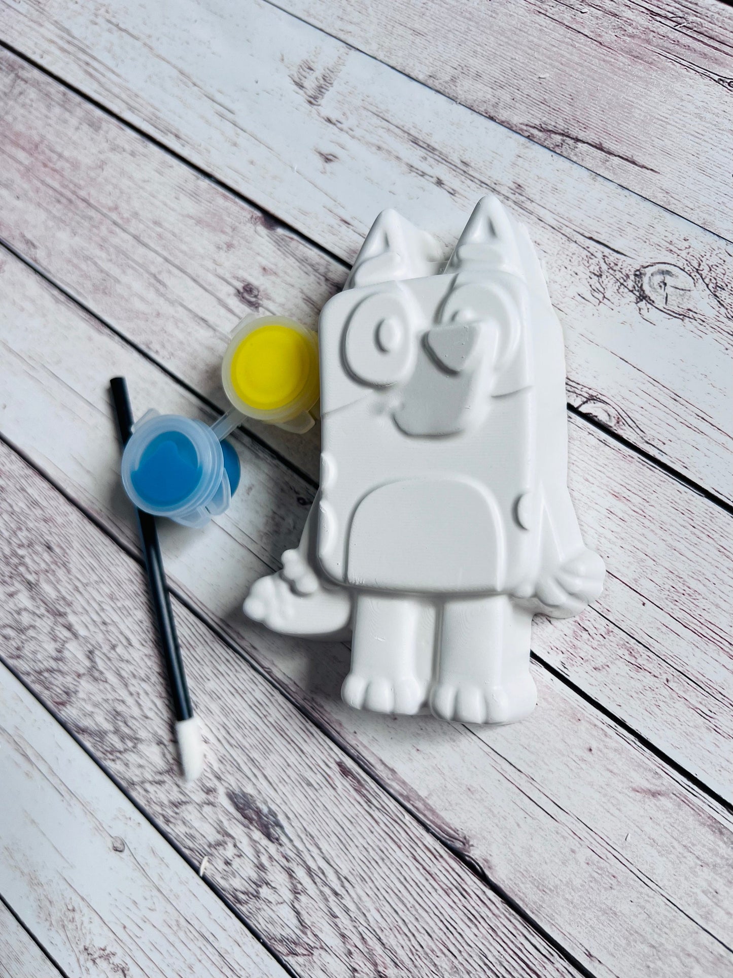 Paint your own plaster of Paris blue dog - Activity set - Childrens Gifts - Gift - Painting - Party favour - decor - Character gift