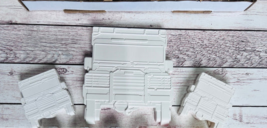 Offroad 4x4 plaster of Paris craft box  - Activity set - Room decoration - Childrens Gifts - Gifts - Paintable - Painting - Car