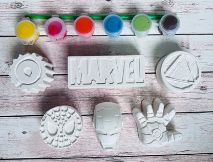 Marvel plaster of Paris craft box - Activity set - Room decoration - Childrens Gifts - Gifts - Paintable - Painting