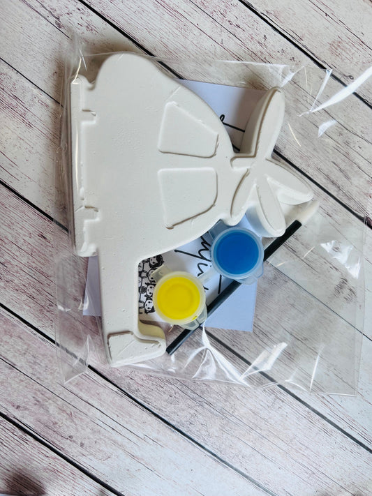 Paint your own plaster of Paris Large Helicopter inspired - Activity set - Childrens Gifts - Gift - Painting - Party favour - character gift