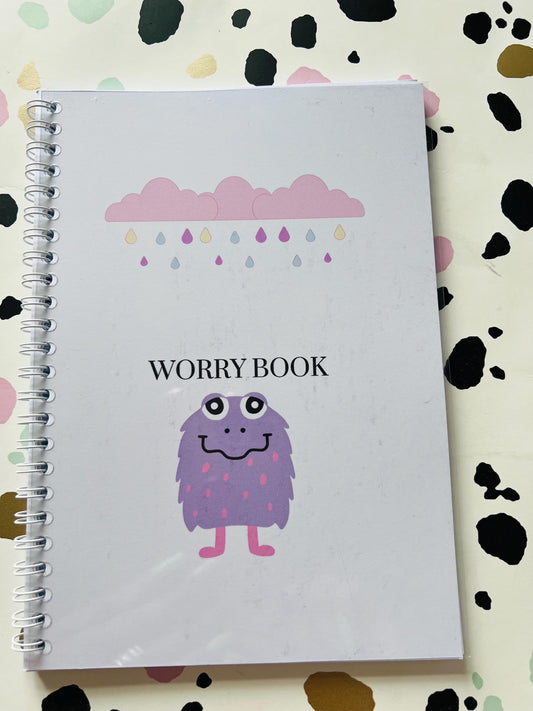 Purple Worry monster Book for children - first day at school - anxiety book - Understanding Feelings - SEN - SEMH - Social - Emotional