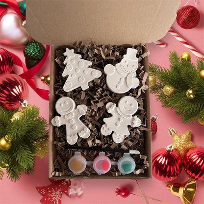 Christmas 4pc inspired figure painting kit - Christmas Eve box - Christmas activities- Christmas craft ideas - Christmas gifts