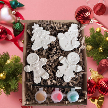 Christmas 4pc inspired figure painting kit - Christmas Eve box - Christmas activities- Christmas craft ideas - Christmas gifts