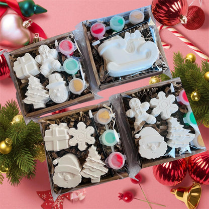 4 for 10 Paint your own Christmas decorations - Christmas Eve box - Christmas gifts - Christmas activities- Christmas craft ideas - paint