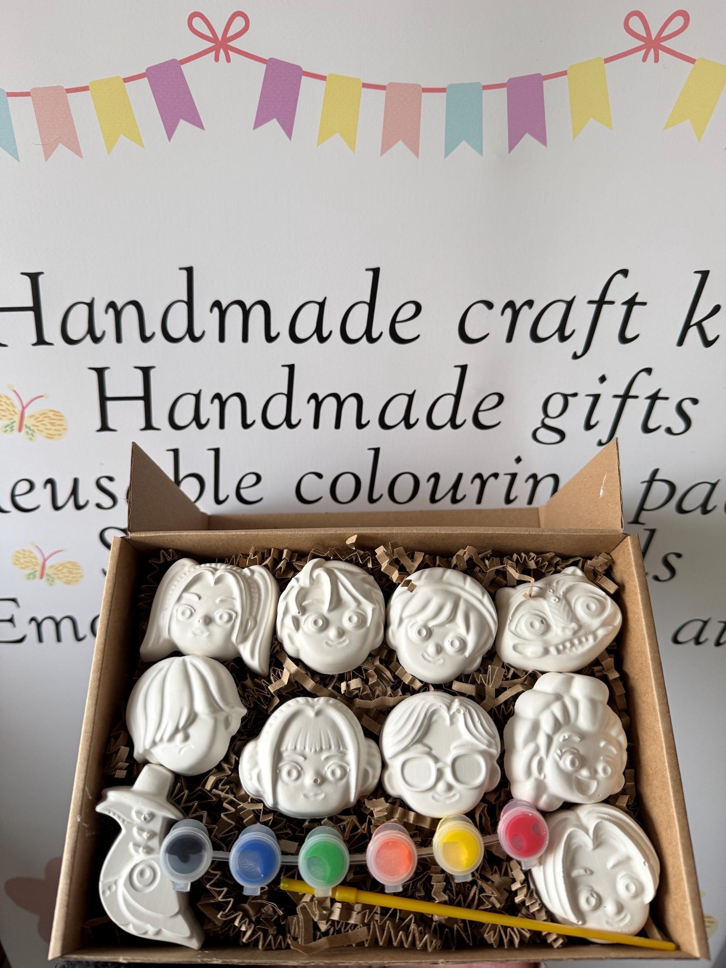 K-Pop Inspired Paint Your Own Craft Kit | Music Character Painting Activity Box | Handmade Creative Gift