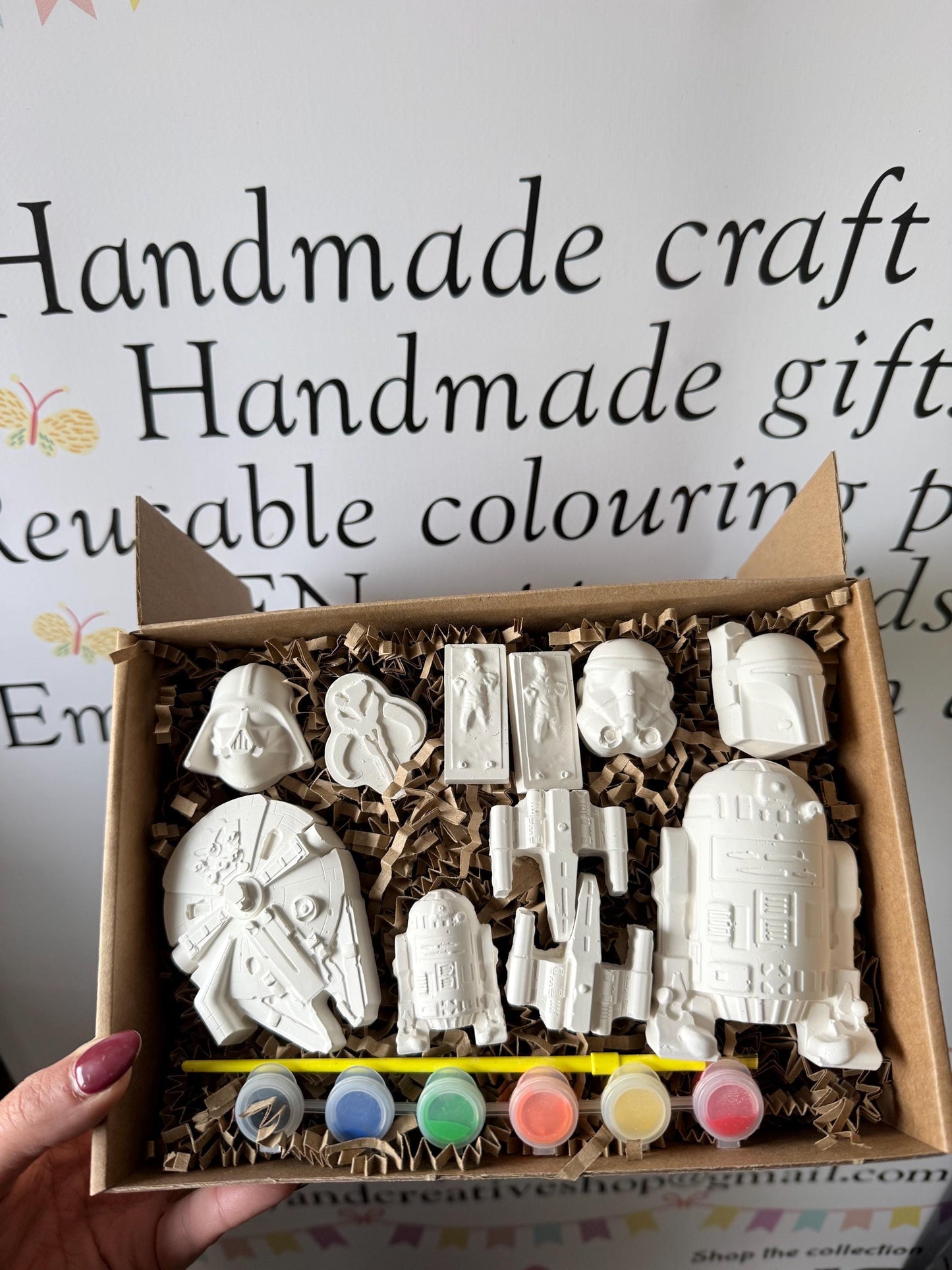 Galaxy Space Paint Your Own Craft Kit | Sci-Fi Painting Activity Box | Handmade Creative Gift