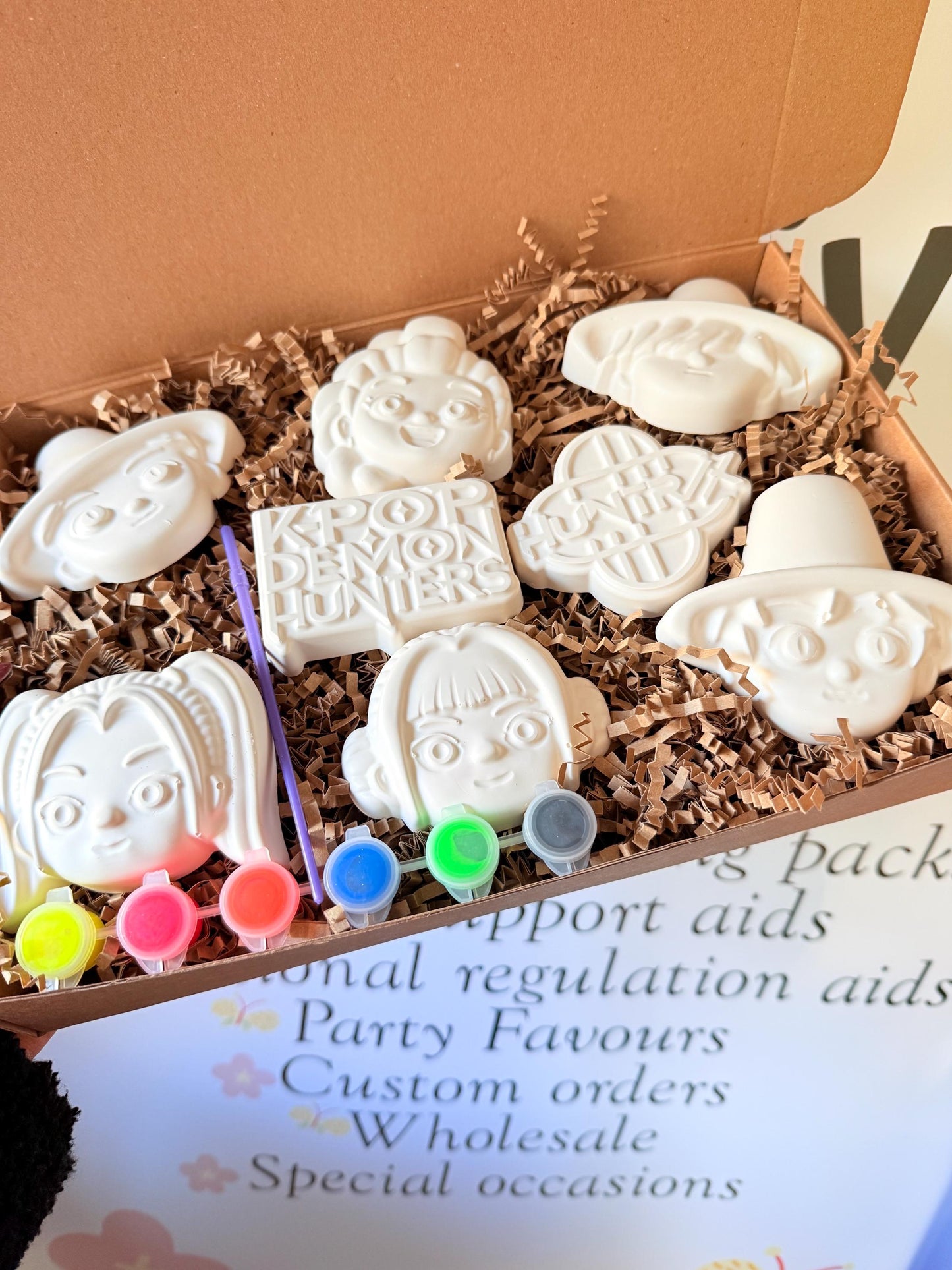 K-Pop Inspired Paint Your Own Craft Kit | Kids Painting Activity Box | Handmade Creative Gift