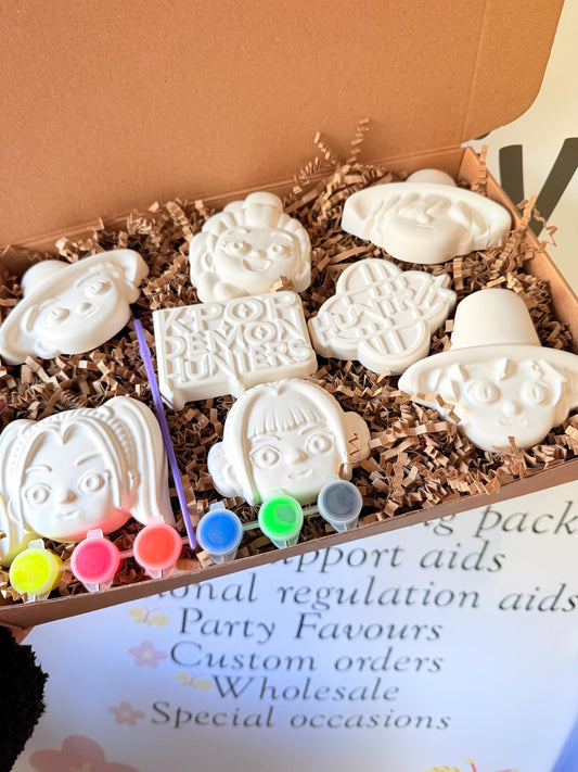 K-Pop Inspired Paint Your Own Craft Kit | Kids Painting Activity Box | Handmade Creative Gift