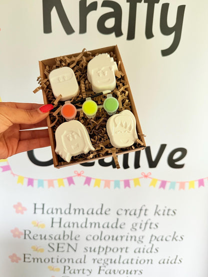 Gaming Character Paint Your Own Craft Kit | Block Style Painting Activity Box | Handmade Creative Gift