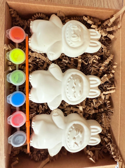 Cute Monster Paint Your Own Craft Kit | Designer Toy Inspired Painting Activity Box | Handmade Creative Gift